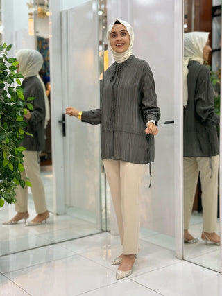 SOUL OF BASİC BELİ BÜZGÜLÜ GÖMLEK 32358
