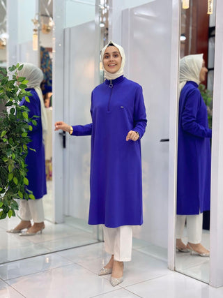 KADO YAKA FERMUARLI RİBANALI TUNİK 257322