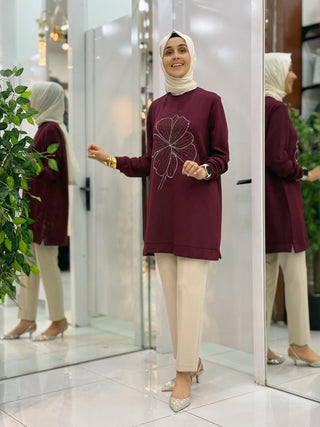 KADO TAŞ İŞLEMELİ OYSHO TUNİK 257444