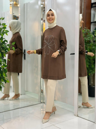 KADO TAŞ İŞLEMELİ OYSHO TUNİK 257444