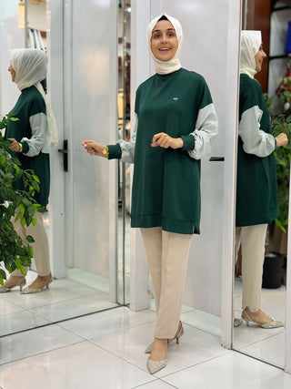 KADO ÇİZGİLİ GÖMLEK DETAY TUNİK 257436