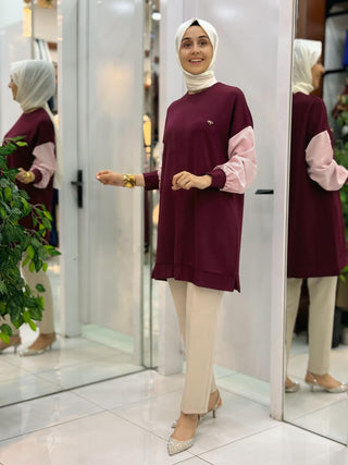 KADO ÇİZGİLİ GÖMLEK DETAY TUNİK 257436