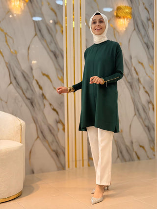 KADO KOLLARI FERMUARLI TRİKO TUNİK 2725017
