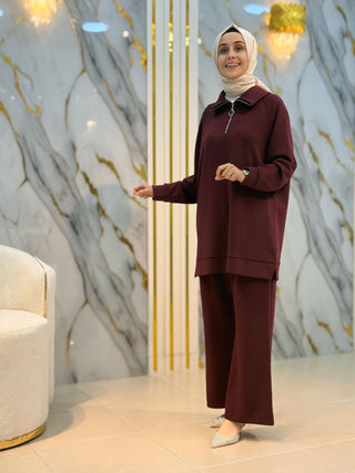 NY MEHLİKA YAKA FERMUARLI 2'Lİ TAKIM 30301