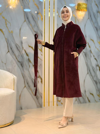 NY MEHLİKA BEL KEMERLİ ANGORA KABAN 70040