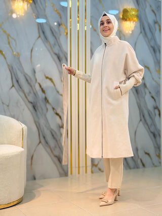 NY MEHLİKA BEL KEMERLİ ANGORA KABAN 70040