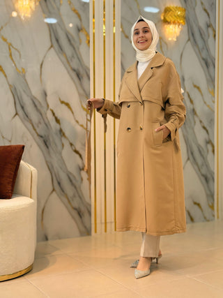 NY MEHLİKA BEL KEMERLİ TRENÇ 7942