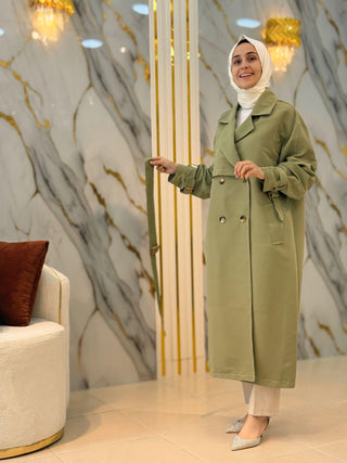 NY MEHLİKA BEL KEMERLİ TRENÇ 7942