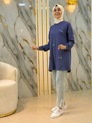 KADO İNCİ VE KURDELE DETAY TUNİK 251226