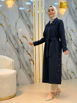 ALESYA KENDİNDEN DESENLİ FERMUARLI KAP A5228