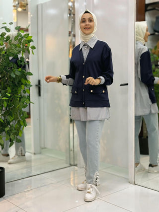 ESSE YELEKLİ GÖRÜNÜMLÜ TUNİK 3248