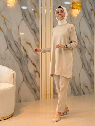 KADO KOL DÜĞMELİ SOĞUK İP TUNİK 2725005
