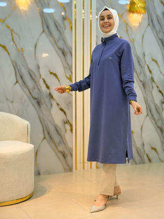 KADO YAKA FERMUARLI RİBANALI TUNİK 257322