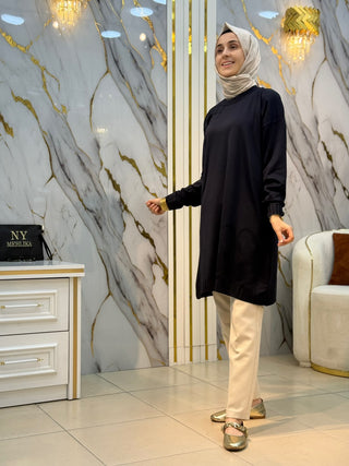 KADO GÜL DETAYLI SOĞUK İP TUNİK 2726074