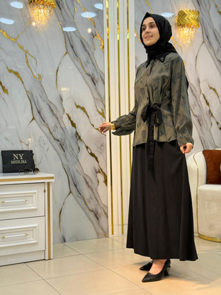 ALESYA ETEKLİ DESENLİ TAKIM A5377