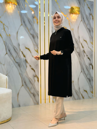 KADO YAKA FERMUARLI BASIC UZUN TUNİK 262630