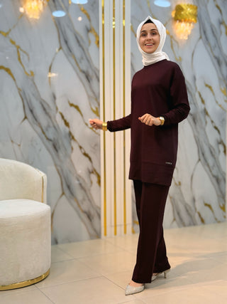 LARCH PANTOLONU CİMALI İKİ İP ELMAS KUMAŞ TAKIM 1083