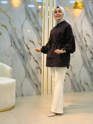 NY MEHLİKA ODUNCU KEMER DETAYLI GÖMLEK 2285