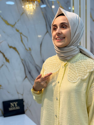 NY MEHLİKA BEBE YAKA TAŞLI GÖMLEK 1563