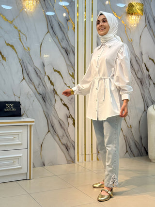 AYNAZ OMUZ TAŞLI GÖMLEK 170368