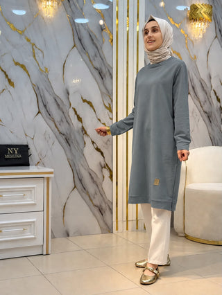 KADO BASİC UZUN ARMALI TUNİK 7194